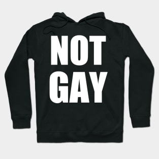 I'm not Gay t shirt | Good gift for a friend does not support gay Hoodie